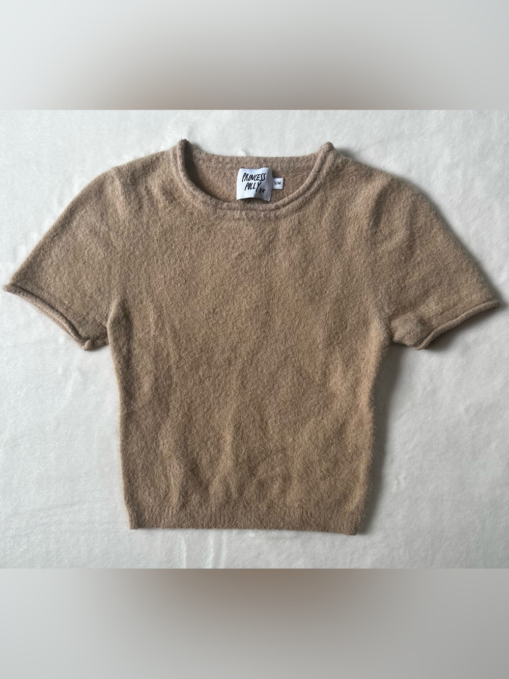 Cream Princess Polly Crop Top